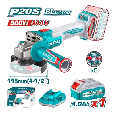 AMOLADORA ESMERIL INALAMBRICA TOTAL TOOLS TAGLI261521