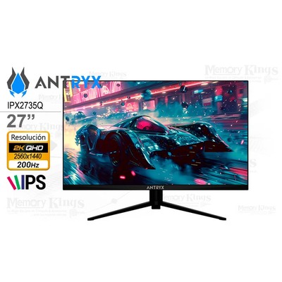 ANTRYX MONITOR IPX2735Q 27 PULGADA 2K QHD 200HZ 1MS RGB