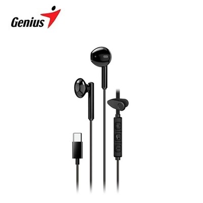 AURICULAR IN-EAR GENIUS HS-M366 USB-C 14.2MM MICROFONO CLIP GIRATORIO