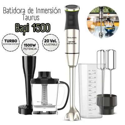BATIDORA INMERSION TAURUS BAPI 1500 LUXE FULL SET PE9160240A