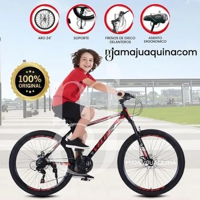 BICICLETA MONTANERA DEPORTIVA EKIDS ARO 24 LANDER ROMA EDICION LIMITADA