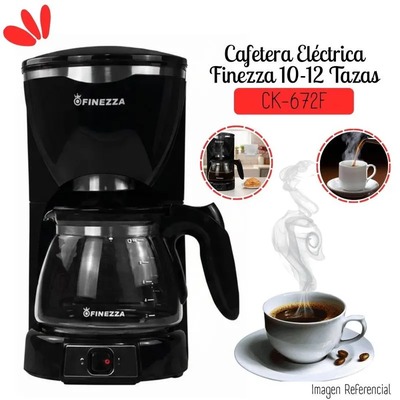 CAFETERA ELECTRICA FINEZZA CK-672F 1.25 LITRO 1000W