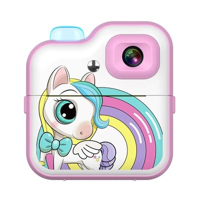 CAMARA DIGITAL INFANTIL UNICORNIO CON IMPRESORA INSTANTANEA