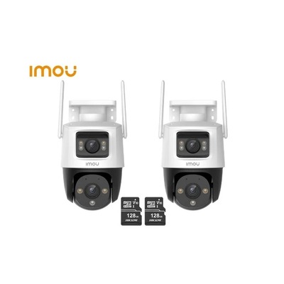 CAMARA SEGURIDAD IMOU WI-FI CRUISER DUAL 5MP + 5MP + MICRO SD 128GB 360 NOCHE COLOR