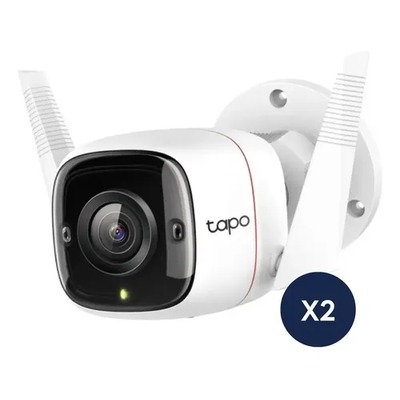 CAMARA SEGURIDAD TP-LINK TAPO C310 3MP EXTERIOR WI-FI VISION NOCTURNA PACK X2
