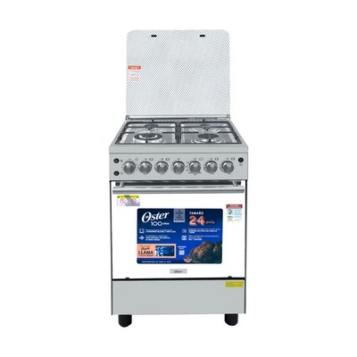 COCINA DE PIE OSTER 4 HORNILLA 24 PULGADA OS-PGSGC24041GRISM INOX