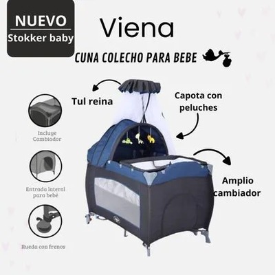 CUNA CORRAL STOKKER BABY VIENA 2 EN 1 UNISEX