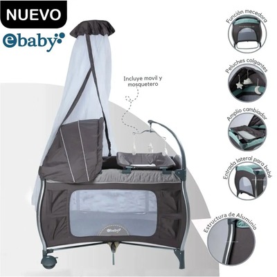 EBABY CUNA CORRAL ALUMINIO NAPY 779C-1 TUL REINA