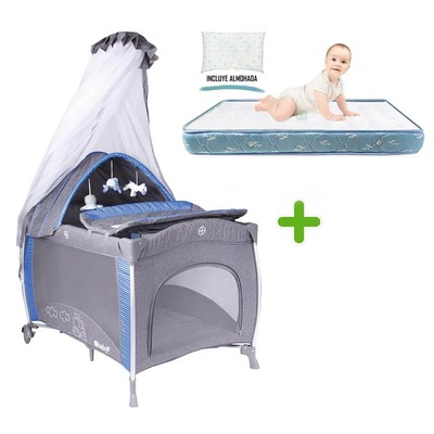 EBABY CUNA CORRAL ALUMINIO NOA 780 + COLCHON