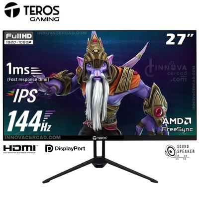 MONITOR TEROS TE-2714S - 27 PULGADAS FHD IPS - 144HZ - 1MS - HDMI - DP - SPEAKER
