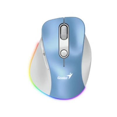 MOUSE INALAMBRICO GENIUS ERGO 9000S PRO DUAL BLUETOOTH 6 BOTON SILENT RGB