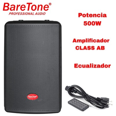PARLANTE ACTIVO BARETONE MAX 12HD WOOFER 12 PULGADA 500 WATT 98 DB