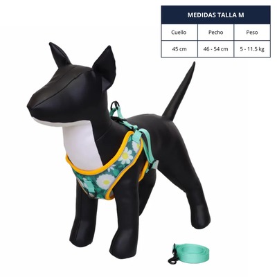 PECHERA PEQUENA FLOR PARA PERRO TALLA M