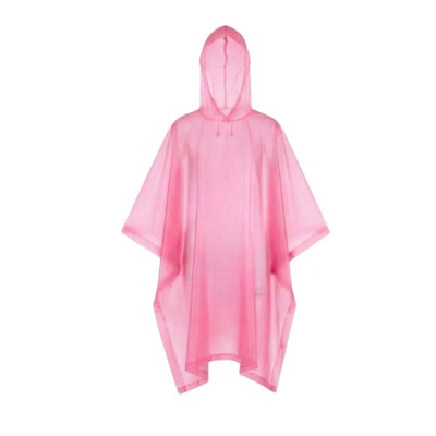PONCHO SIN MANGA CON CAPUCHA Y BOTON LATERAL UNISEX
