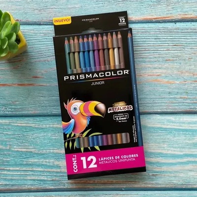 PRISMACOLOR JUNIOR LAPIZ COLOR METALICO 12 UNIDADES