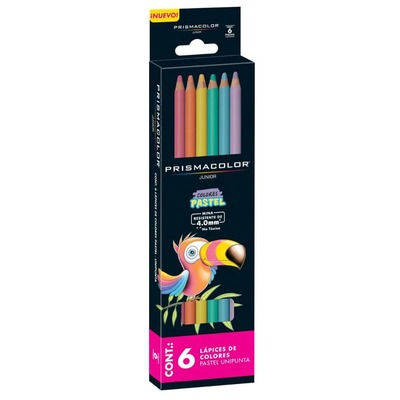 PRISMACOLOR JUNIOR LAPIZ COLOR PASTEL 6 UNIDADES