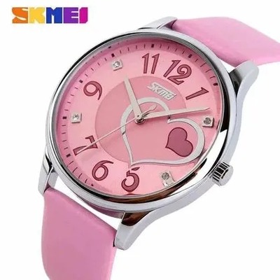 RELOJ SKMEI 9085 CORREA CUERO PARA MUJER