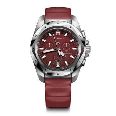 RELOJ VICTORINOX I.N.O.X. ROJO - CORREA CAUCHO