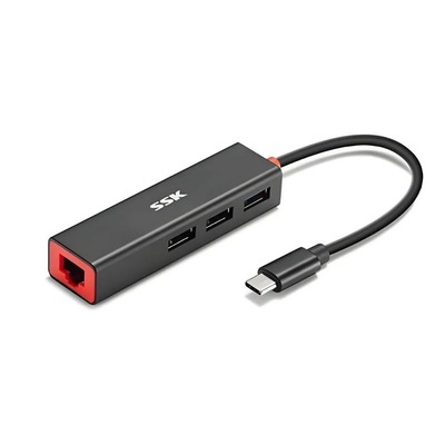 SSK ADAPTADOR DE RED SHU-C535 TYPE-C 3 USB 3.0 ETHERNET