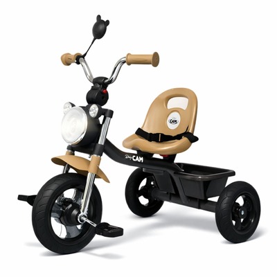 TASHINE TRICICLO INFANTIL ESTILO MOTO 3 RUEDAS CON CINTURON Y CANASTA 1.5 A 5 ANOS