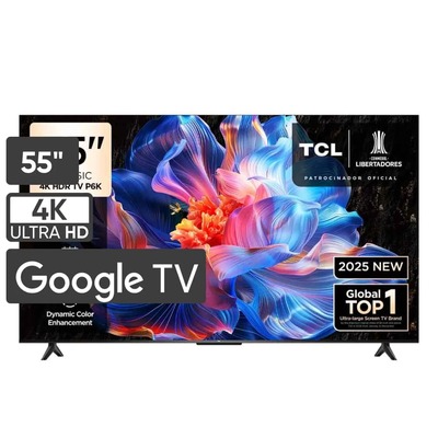 TELEVISOR TCL 55 PULGADA LED 4K UHD GOOGLE SMART 55P6K