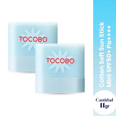 TOCOBO COTTON SOFT SUN STICK MINI 50+ PA++++ 2 UNIDADES