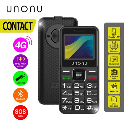 UNONU CONTACT 4G - PANTALLA 1.77 - BATERIA 1000 MAH - RADIO FM