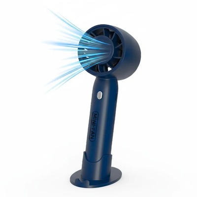 VENTILADOR MANO PORTATIL T-10 RECARGABLE 2 EN 1 CON SOPORTE