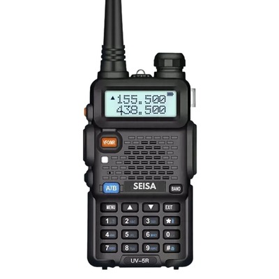 WALKIE TALKIE SEISA 8W VHF UHF IP67 DOBLE BANDA 128 CANAL FM VOX ALCANCE 5KM ST-UV5R